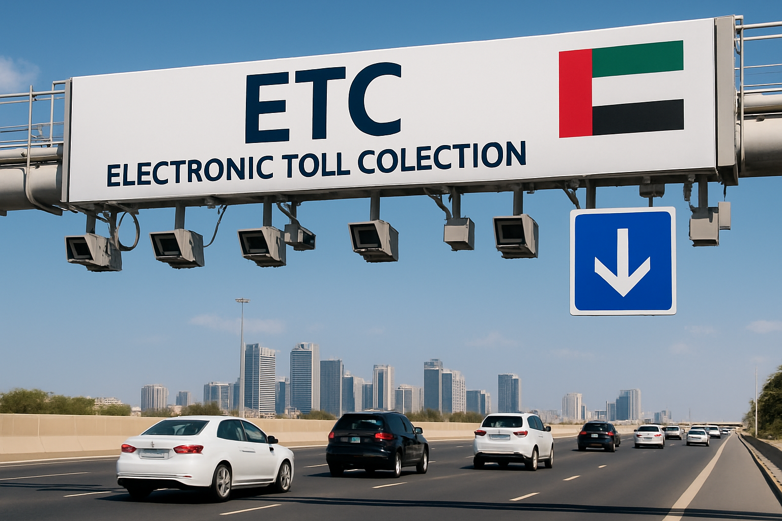 Advanced electronic toll collection system in the UAE